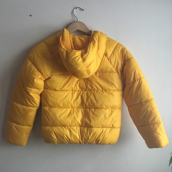 NWT Mustard Yellow Girls’ Waterproof Puffer Hooded - Picture 8 of 8